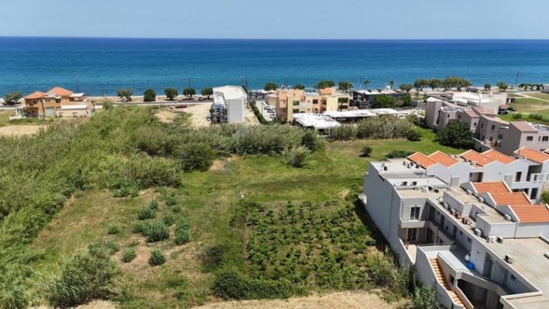 Maleme Kreta - Grundstück mit Baugenehmigung für 2 Residenzen in zweiter Linie vom Strand von Maleme zu verkaufen Grundstück kaufen